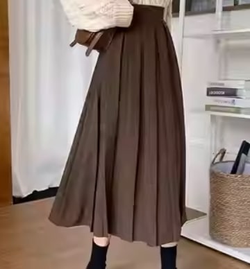 スカート デート モテアイテム フレアスカート プリーツ ロング丈 コットン 大人可愛い きれいめ 上品 おしゃれ かっこいい 大人可愛い ラブリー キュート ガーリー クール モード系 セクシー