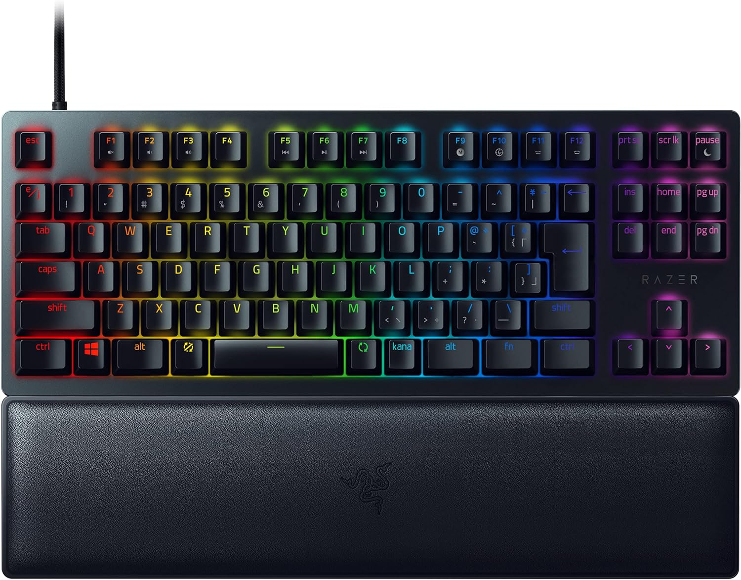 Razer ゲーミングキーボード Huntsman V2 Tenkeyless JP Clicky Optical Switch 日本語 JP配列 オプティカルスイッチ クリッキー触感 静音 テンキー