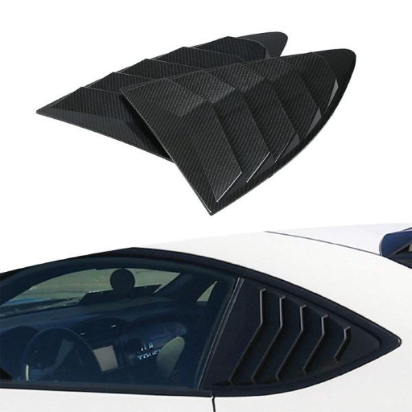 トヨタ 86 / スバル BRZ ウインド ルーバー パネル 左右2枚セット 全3色 リア サイド ウィンド クォーター ウインドー 窓 エアロ スポイラー 外装 カーボン