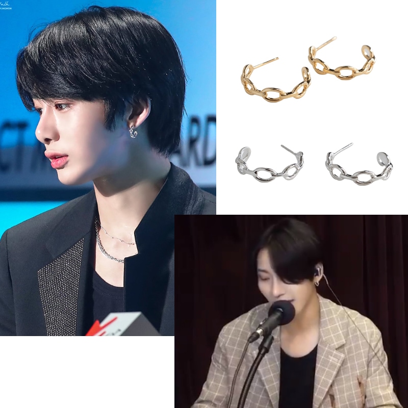 [HEY] MONSTA X HYUNGWON, ATEEZ SEONGHWA着用 Opina Piercing 925silver 一対