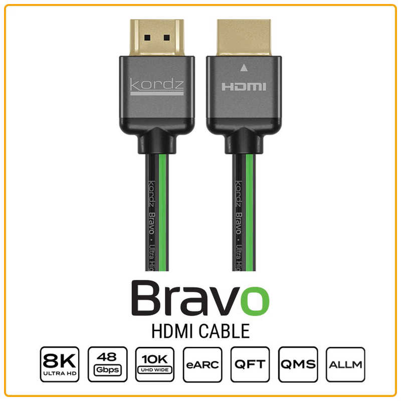 KORDZ　HDMIケーブル [1m /HDMIHDMI /スタンダードタイプ /8K対応]　BRAVO-HD0100