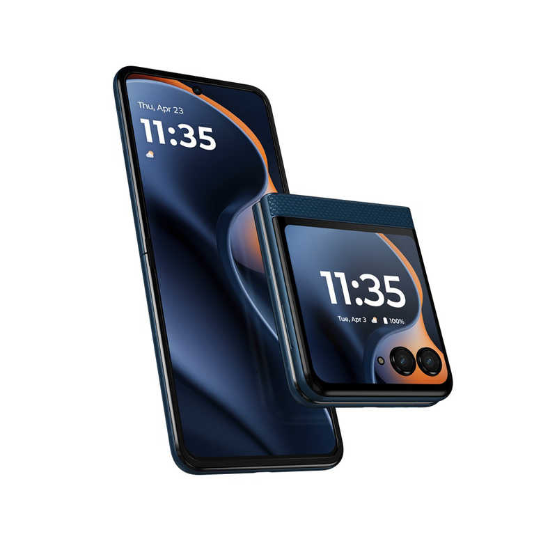 モトローラ　SIMフリースマートフォン motorola razr 60 / Dimensity 7400X / 6.9インチ 12GB+512GB ジブラルタルシーネイビー　PB8E0000JP