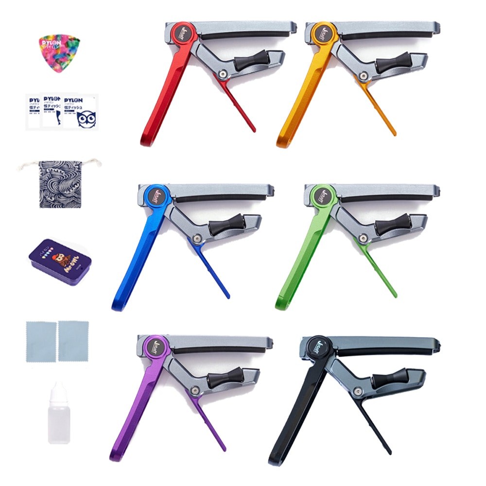 S1 The Rolling Capo スライド式ギターカポ ワンタッチ転調 メカニカルローリングカポ 折りたたみ式