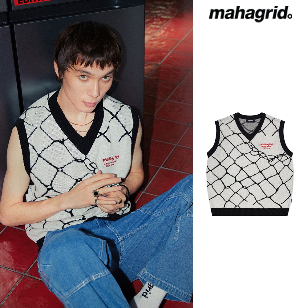 [mahagrid] WIRE KNIT VEST