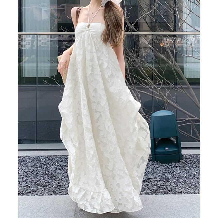 リゾートワンピースパッド付きビーチワンピ 4,265円