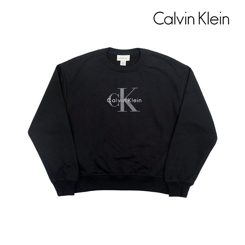 CK モノグラムロゴ セミクロップ フレンチスウェット