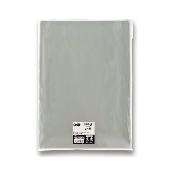 （まとめ） TANOSEE OPP袋 フラット B4用 270380mm 1パック（100枚） 5セット