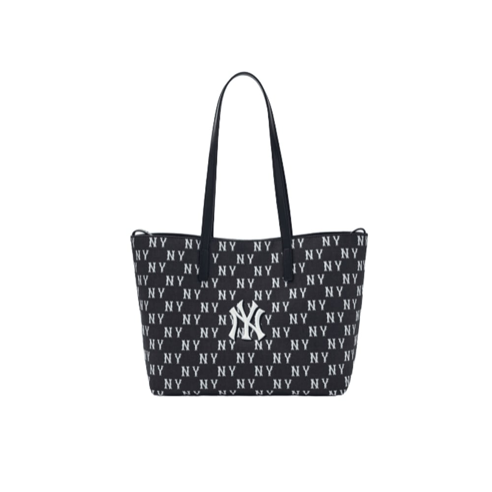 【espa karina着用 】クラシックモノグラム ジャカード ショッパーバッグ NY (Black)