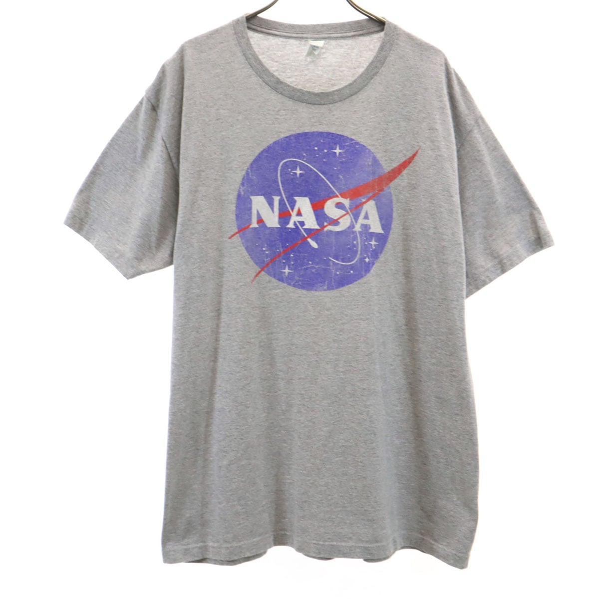Pacific パシフィック 90s オールド NASA プリント 半袖 Tシャツ XL グレー メンズ 古着