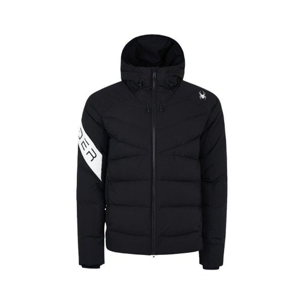 共用スリーブロゴスポーティダウンフードジャケット FM1SPIWCNDJ212U-BLK