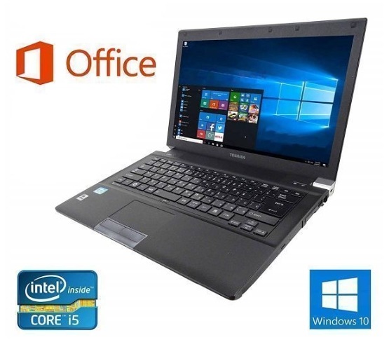 外付けWebカメラセット快速 TOSHIBA R741 東芝 Windows10 PC 大容量新品メモリー:8GB 大容量新品SSD:240GB Office 2016 在宅勤務応援