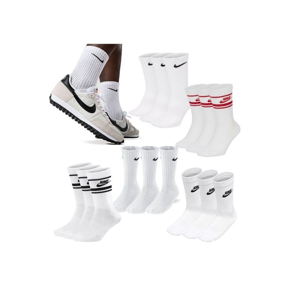 ナイキユニセックスエッセンシャル/クッション/ライトウェイトクルーソックス 6種類の中から1つお選びください