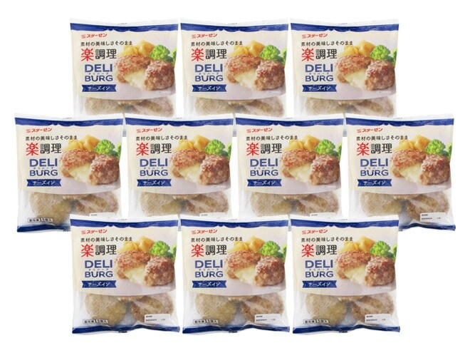 国内製造 =DELI BURG チーズインハンバーグ= 約450gx10袋
