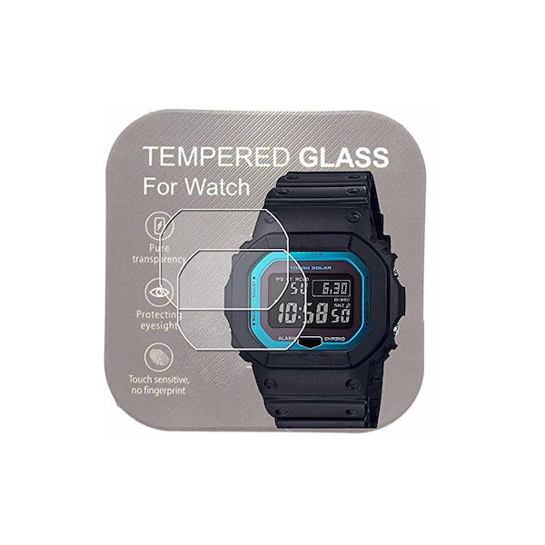腕時計GW-B5600用9H強化ガラスフィルム(２枚入り)