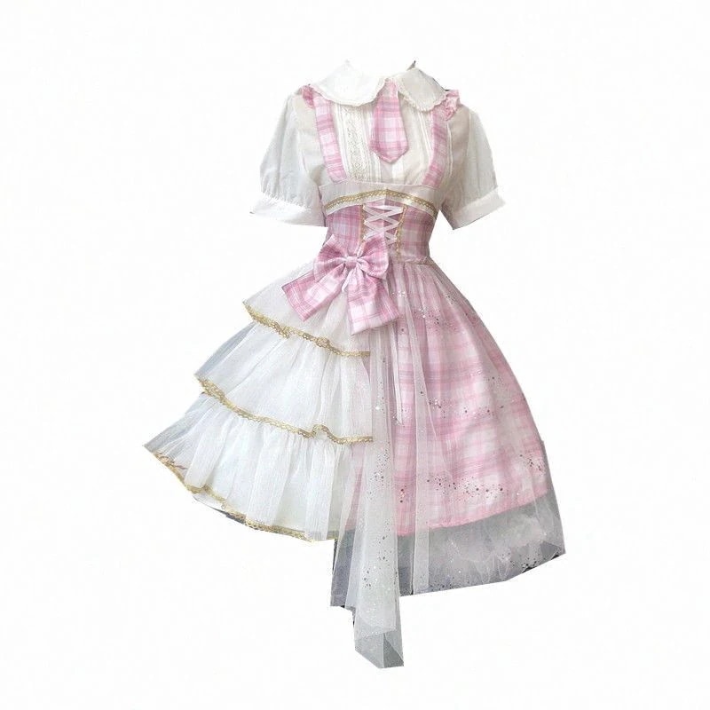 【HIHERO】ロリータアイドル打うた服jk制服ストラップスカートロリータスカートサンタコスプレ