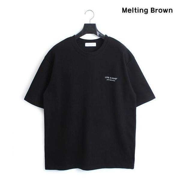 メンズ夏用半袖Tシャツ オーバーフィット半袖Tシャツ d3