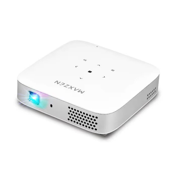 ポータブル プロジェクター 100ANSIルーメン DLP方式 ポータブルスマートプロジェクター 8000mAh MP-D10HC-WH ホワイト