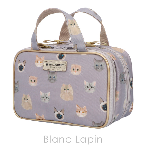 アルティザン＆アーティスト リップ&ブラシホルダー付きミディアムポーチ 5WP-WI614 ウィスカーウィスパー #ライラック コスメポーチ/バッグ [161111] 8,323円