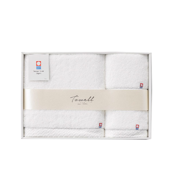 Towell トゥウェル バスタオル フェイスタオル 3枚セット BOX入り TW-2190 ギフト