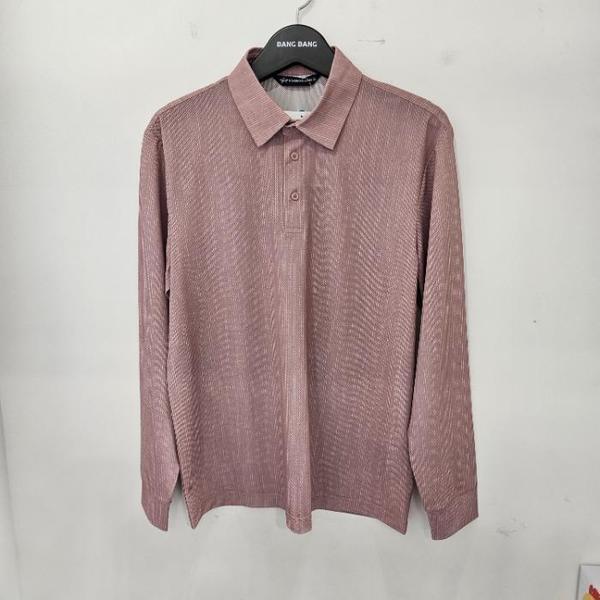 BANG BANG HC19 メンズ 春 涼しい クール スパン 長袖カラー Tシャツ NTM164 (E45269243)