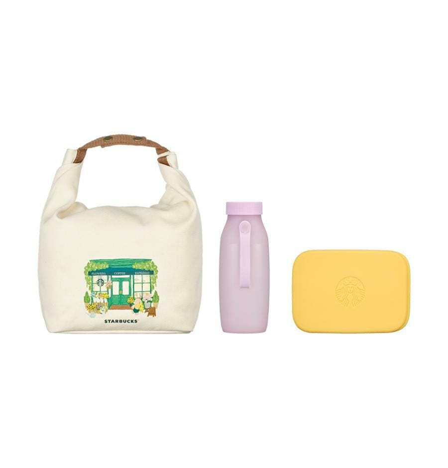 フラワーマーケットピクニックセット（弁当箱1水瓶1ポーチ1）