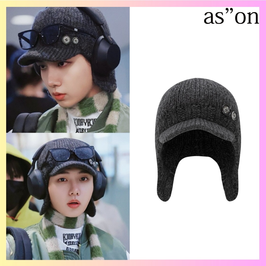 [BOYNEXTDOOR ミョン・ジェヒョン 着用] KNITTING CAP 帽子 レディース 韓国 帽子 キャップ + FREE GIFT