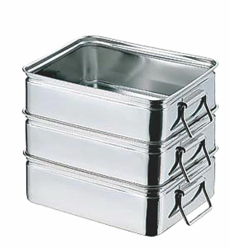 赤川器物製作所 AG 18-8番重バット 手付 中 深型