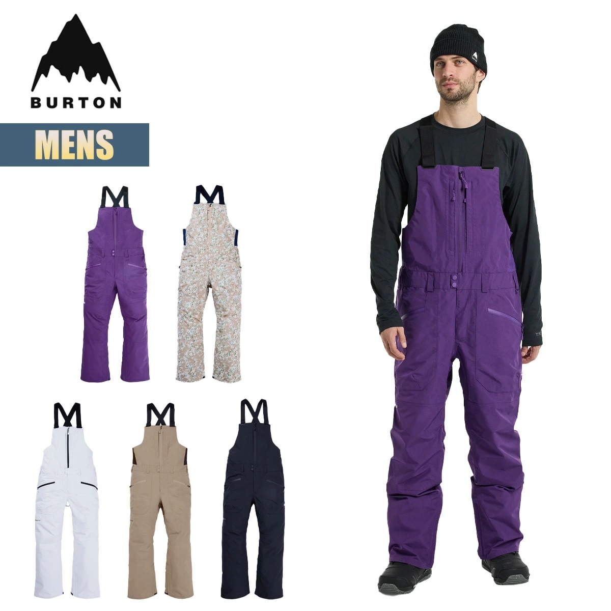 スノーボードウェア メンズ ビブパンツ 24-25 ゴアテックス リザーブ W25JP-205541 Mens GORE-TEX Reserve Bib Pant スノーボードパンツ