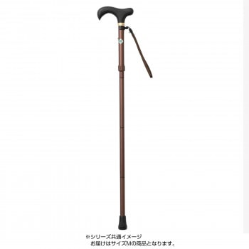 伸縮折りたたみ杖 とってもステッキ やわらかグリップ Mサイズ CH233171 C05/ブラウン