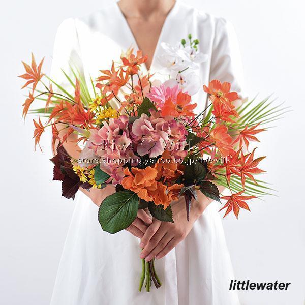 お気に入りウエディングブーケ 花束 花飾り 結婚式 バラ造花 ウェディング用 アレンジメント 花嫁 披露宴 手作り キット ブライダルブーケ