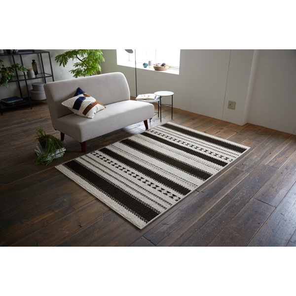 スミノエ 防炎 防ダニ ラグ カパ 130×190cm アイボリー メーカー直送
