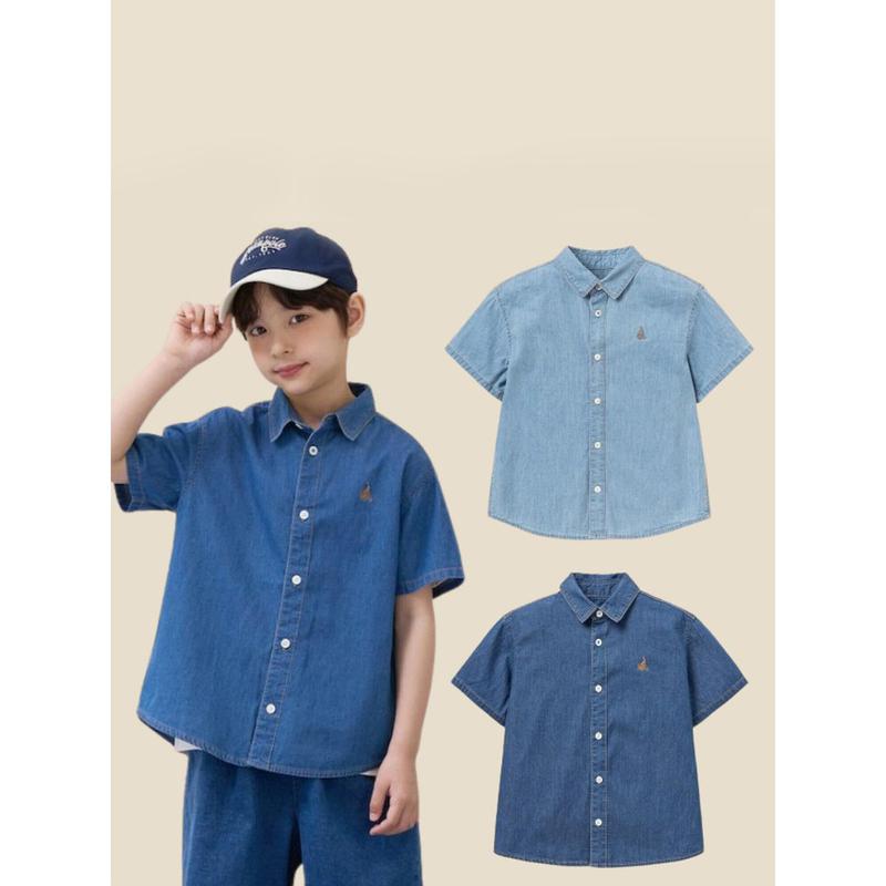26SS [エッセンシャル] デニム半袖シャツ