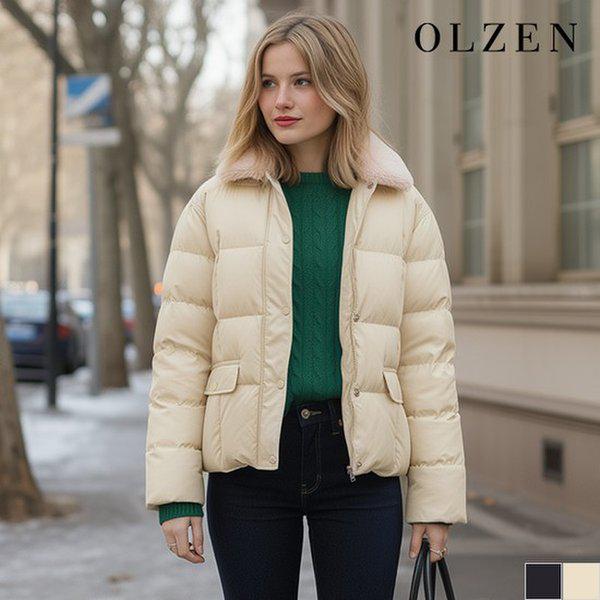 女性ファーカラーダックダウンジャンパー（ZLD4JP2301） 11,613円