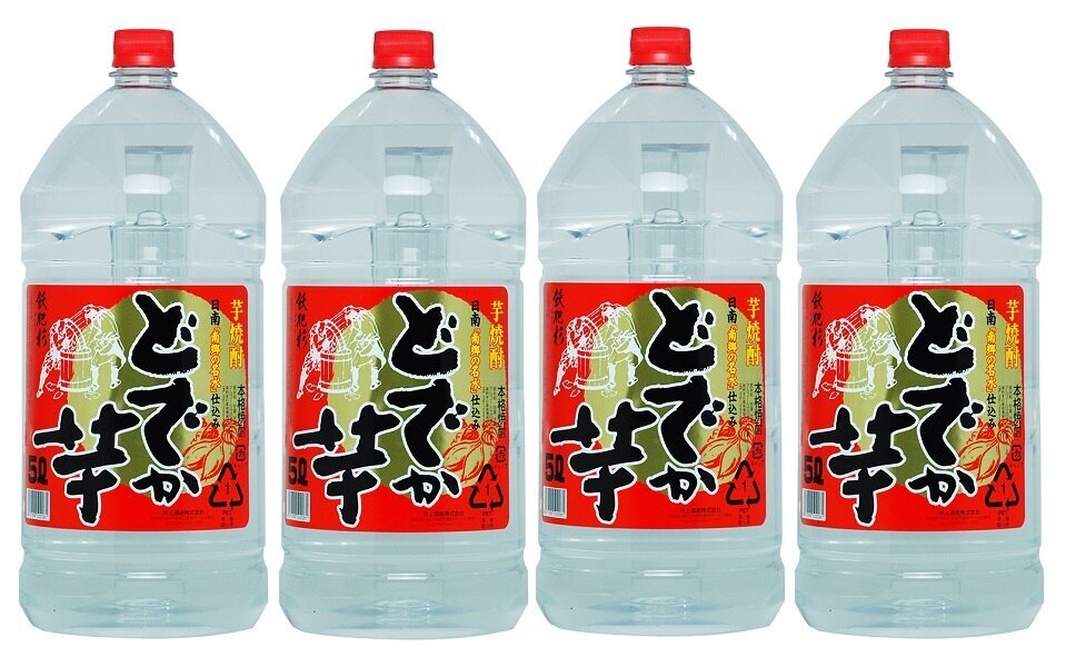 焼酎 芋焼酎 どでか芋 25度 5Lペットボトル 1ケース単位 4本入り 宮崎県 井上酒造
