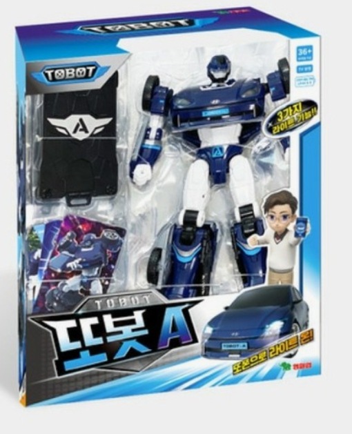 トボット/ニュートボットA/現代 アイオニック6/自動車/ロボット/LED ライト機能/トポン/キャラクターカード3種付/合体ロボット/変身ロボット/韓国ロボット/2024/新型/正品