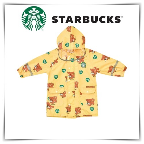STARBUCKS bebedepino レインコート YELLOW 雨具