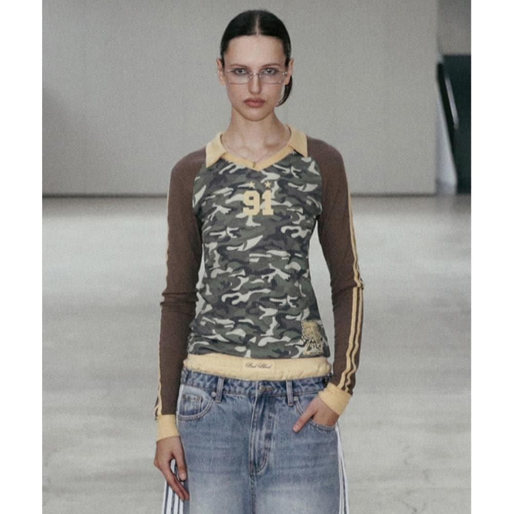 BADBLOOD Naja Jersey Top Camo w-tee24-079 9,945円