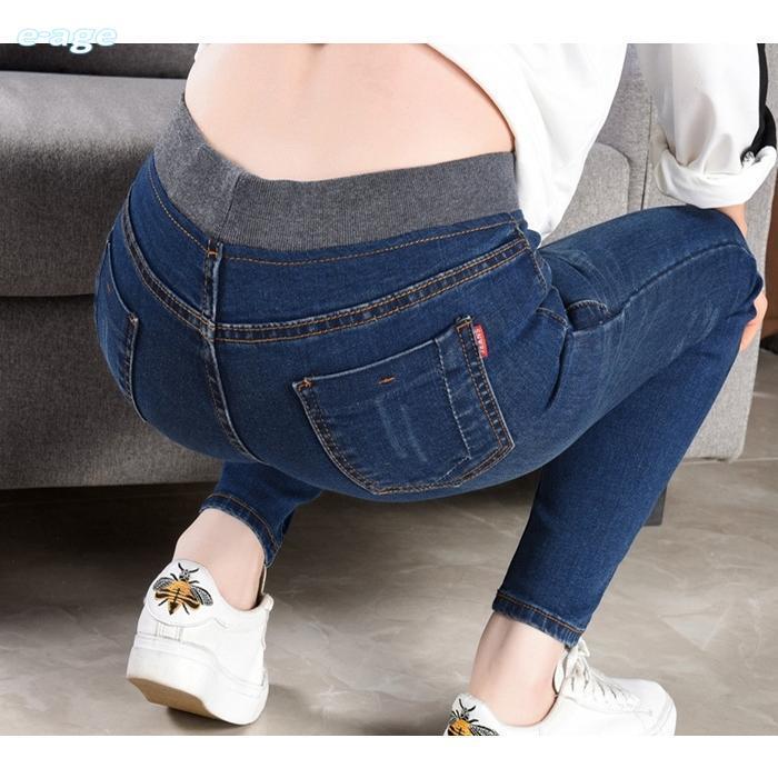 【即納】ジーンズ パンツ レギンス Gパン デニムパンツ 着痩せ スキニーパンツ レディース ストレッチ 防寒パンツ 無地 ボトムス 美脚 あったか
