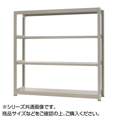 中量ラック　耐荷重300kgタイプ　単体　間口1800奥行600高さ1200mm　4段　ニューアイボリー