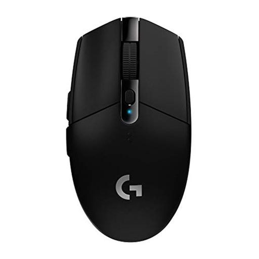 LOGICOOL G ゲーミングマウス G304 LIGHTSPEED ワイヤレス ゲーミング マウス 軽量 99G HERO 12Kセンサー 6個プログラムボタン 250時間連続使用可能 ブラック