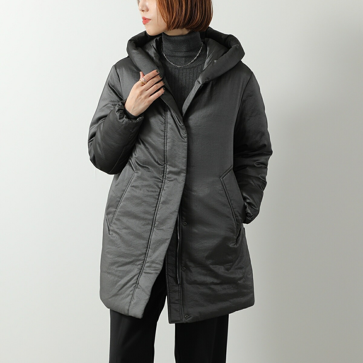 WOOLRICH ウールリッチ ダウンコート MARYLIN PARKA WWOU2098 FRUT5185 レディース フード付 軽量 ミドル丈 102 ASPHALT