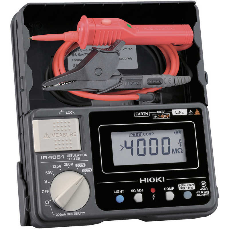 日置電機　5レンジ絶縁抵抗計 スイッチ付きリード　IR405111