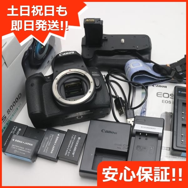 人気ショップ EOS 新品同様 8000D 65 ブラック デジタル一眼レフカメラ