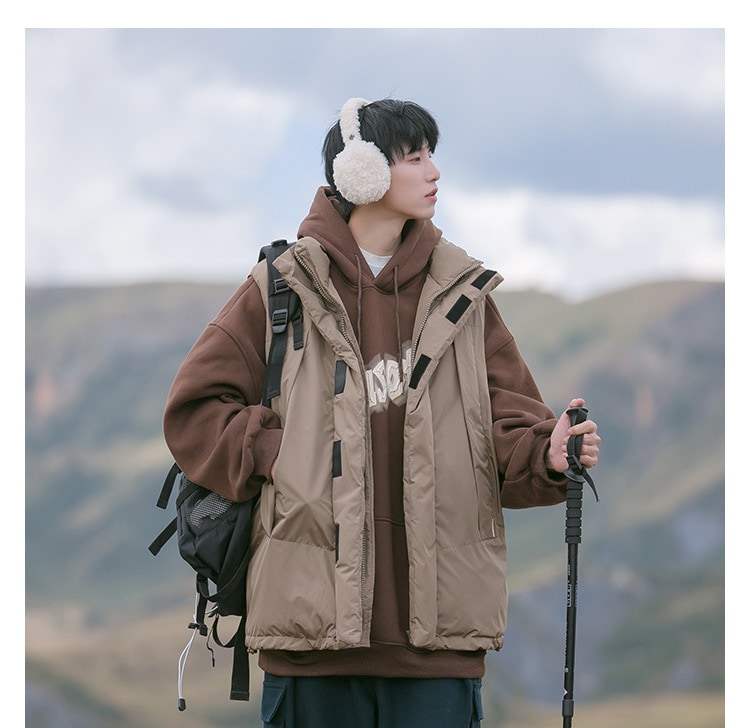 12月限定 ベスト 綿服 男 冬 保温 タンクトップ カンカン 快適である ゆったりする ストリート 厚め