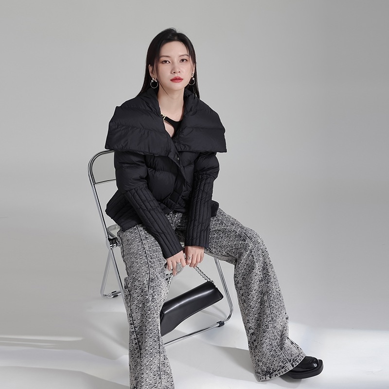 秋 冬 レディースファッション スリム見え 開襟 ダウンジャケット 厚手 冬アウター 気質 ウォーム ダウンジャケット 福袋 ジャンパー・ブルゾン