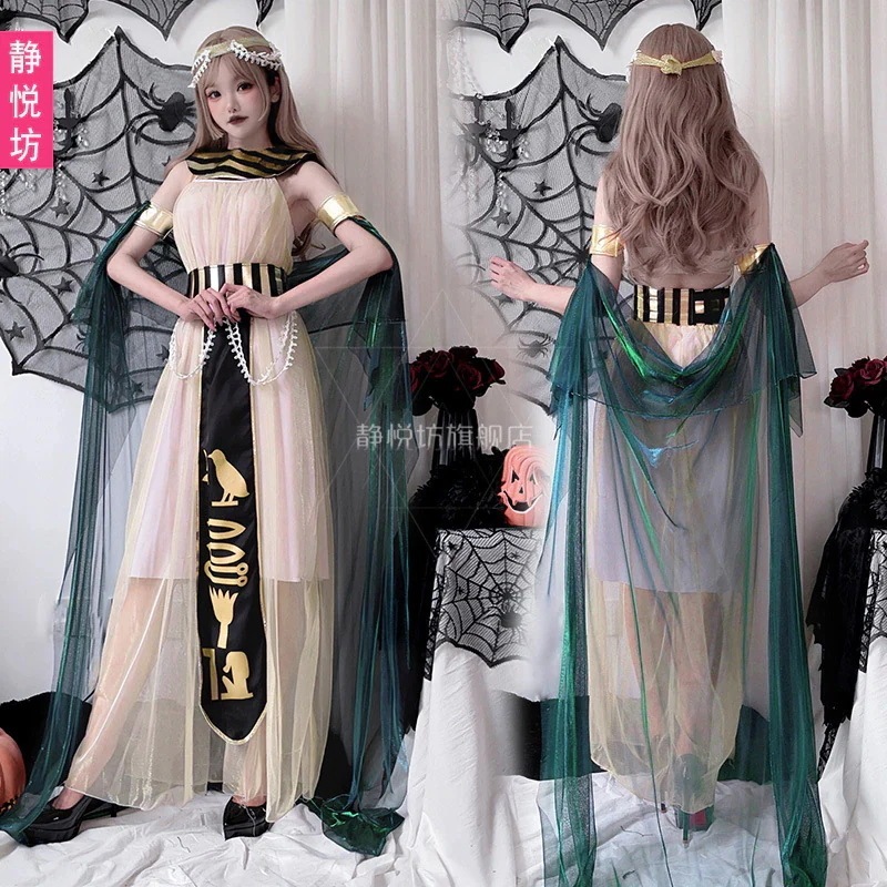 大人用コスチューム エジプト ファラオ コスプレ ローマ ギリシャ ローブ 女神 ロング コスチューム