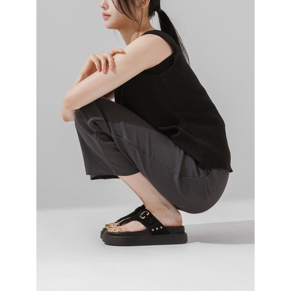 SOVO ジェリコプラットフォームクッキングスリッパ 4cm