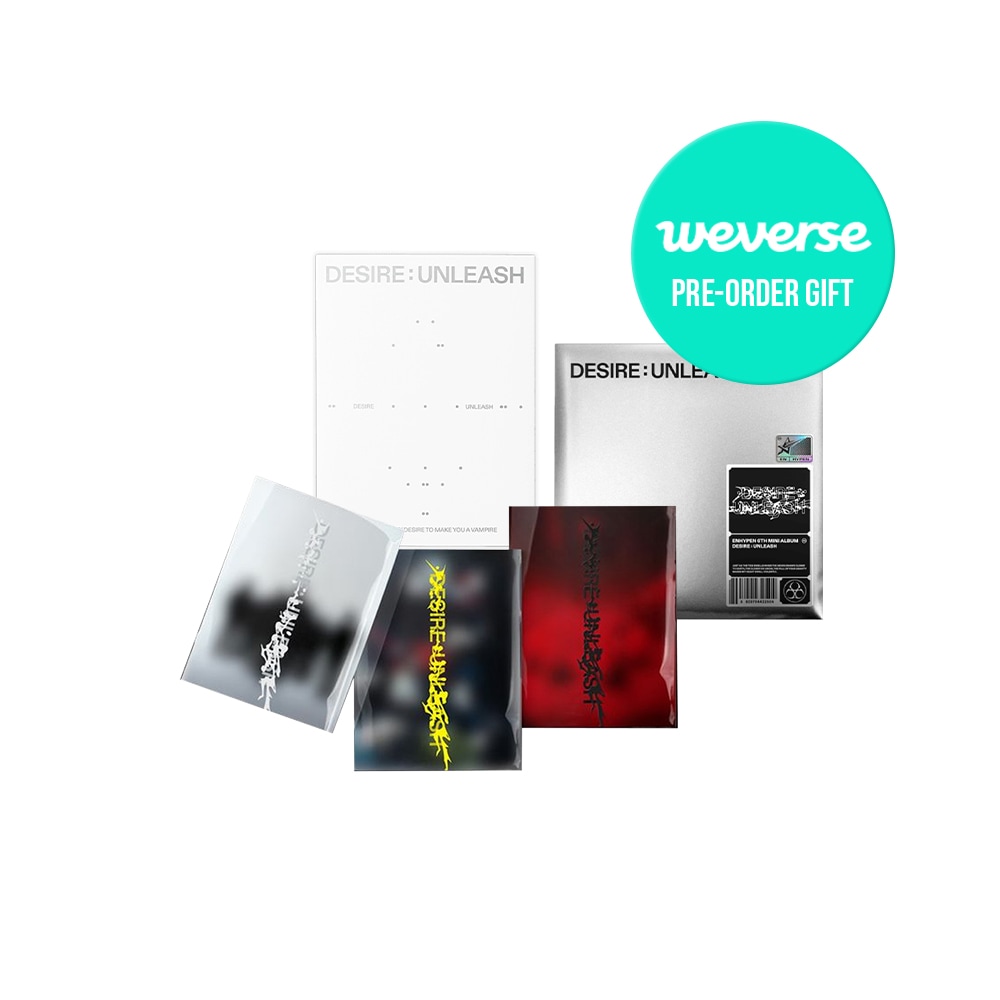 【WEVERSE特典選択】 FULL SET / ENHYPEN - DESIRE : UNLEASH / アルバム / Photobook + ENGENE + weverse albums