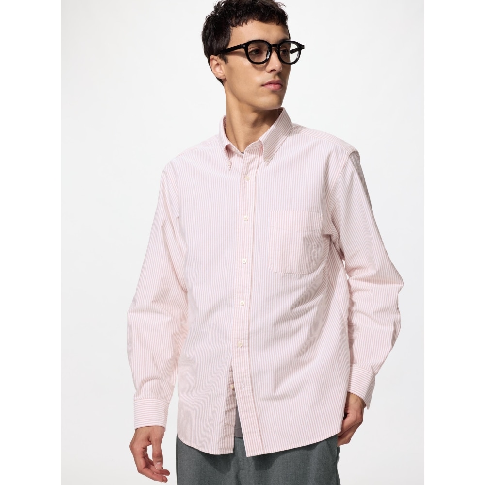 UNIQLO オックスフォードシャツ (ストライプ)