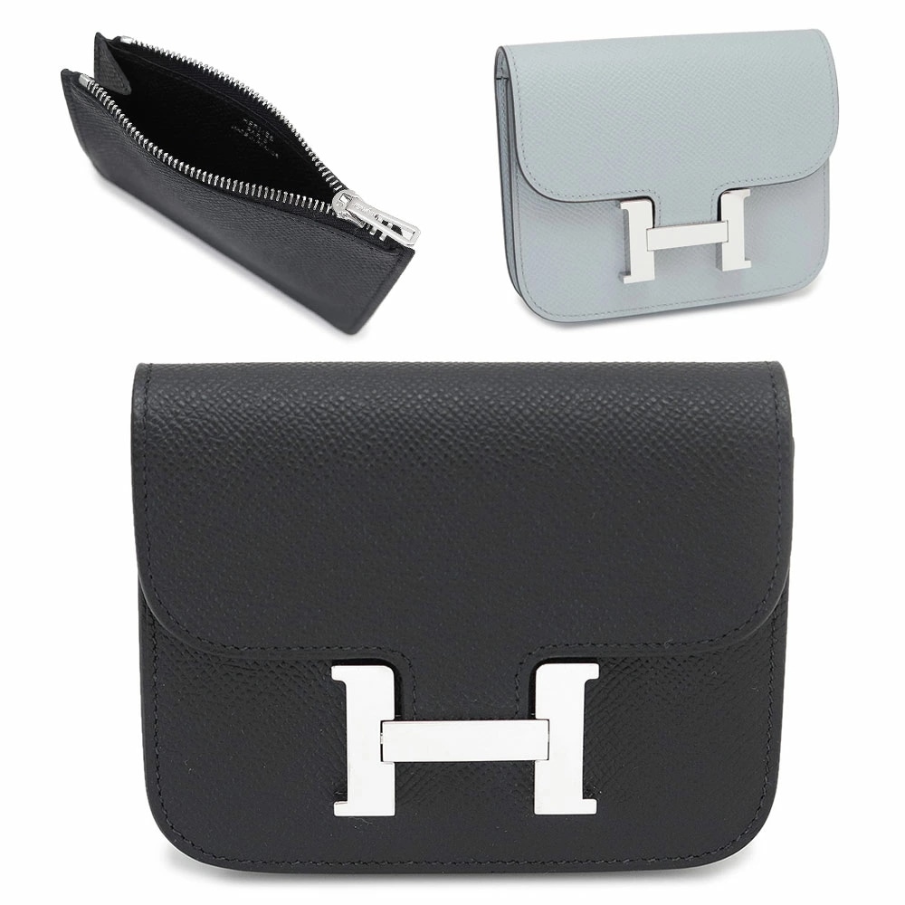 財布 レディース コンスタンス スリム ウォレット コンパクト財布 ベルトポーチ フラップ かぶせ蓋 ヴォー エプソン レザー